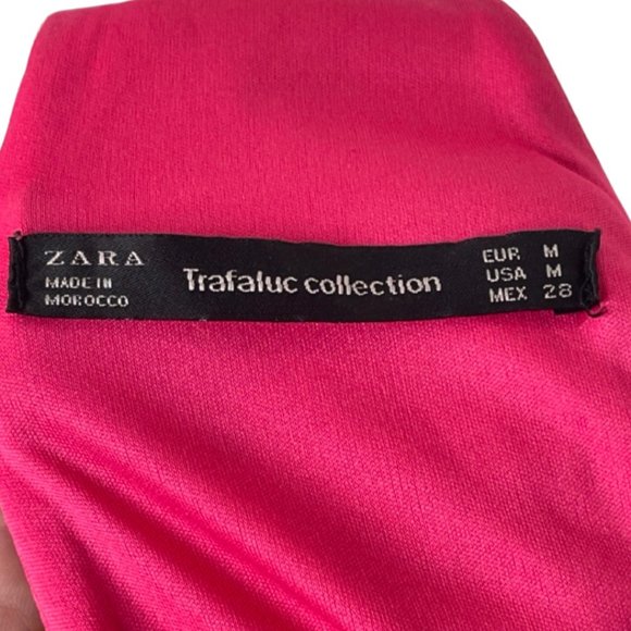 ZARA | Pink Open Back Floral Tiered Summer Dress | Size M - Picture 7 of 11